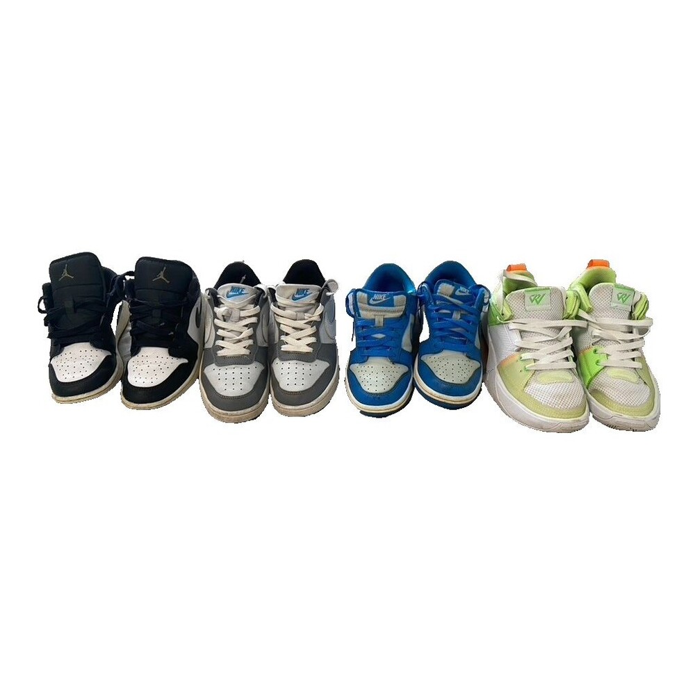 NIKE Jordan Dunk Court Borough Kids Shoe Lot of 4  SIZE 4.5Y Youth Sneakers